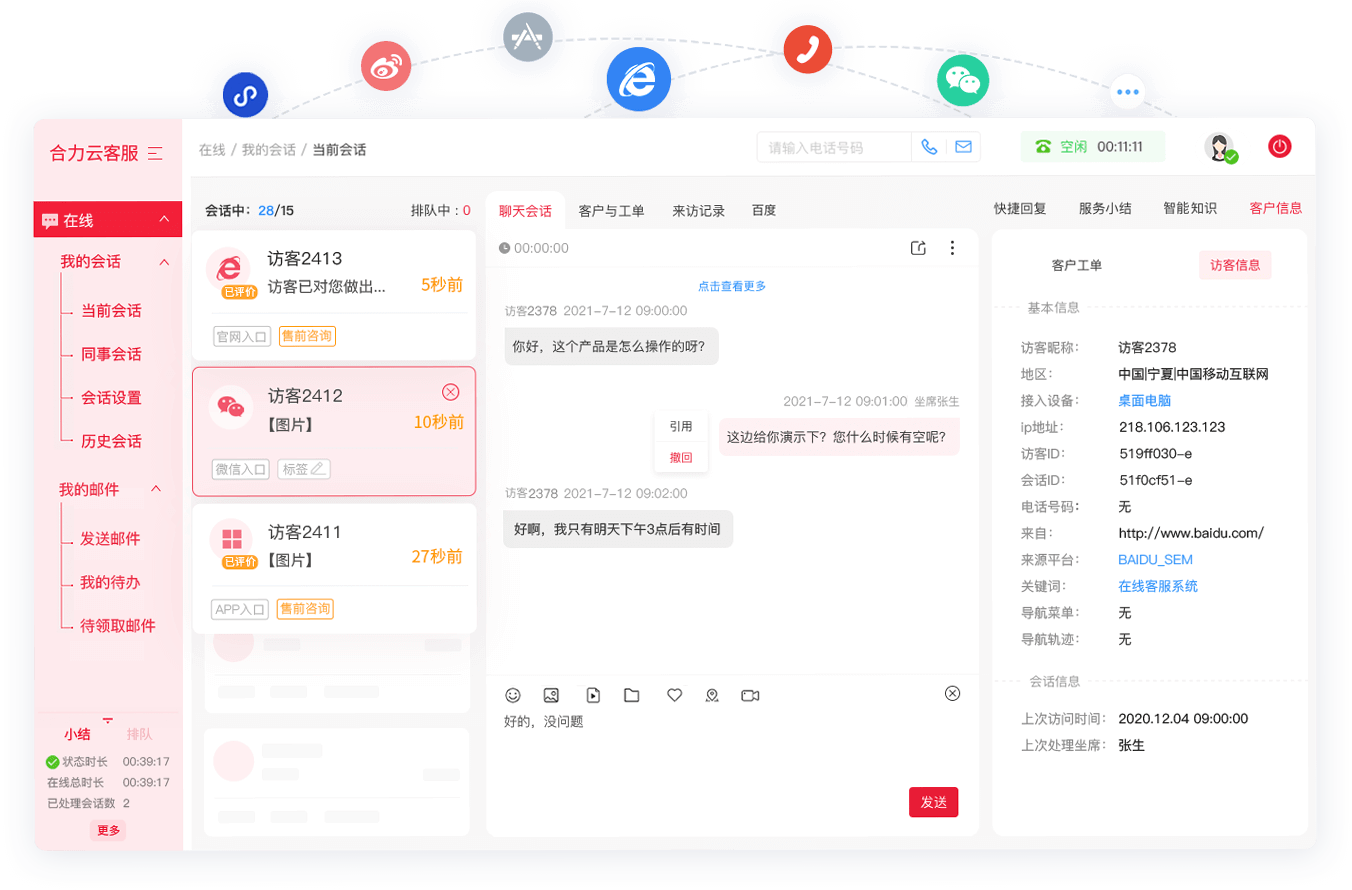 自動撥號系統+來電分流系統